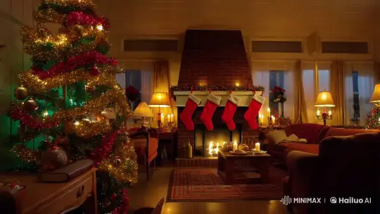 Krampus Visits a 1940s Holiday Home – AI Generated Video | Hailuo AI