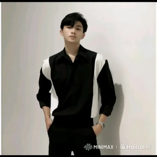 Young Man in Black and White Shirt - Live2D Animation – AI Generated Video | Hailuo AI