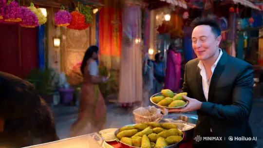Elon Musk Serves Pani Puri Amidst Unexpected Gorilla Chaos – AI Generated Video | Hailuo AI