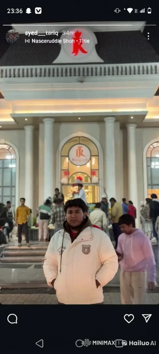 Person sheds winter coat in lively building entrance scene – AI Generated Video | Hailuo AI