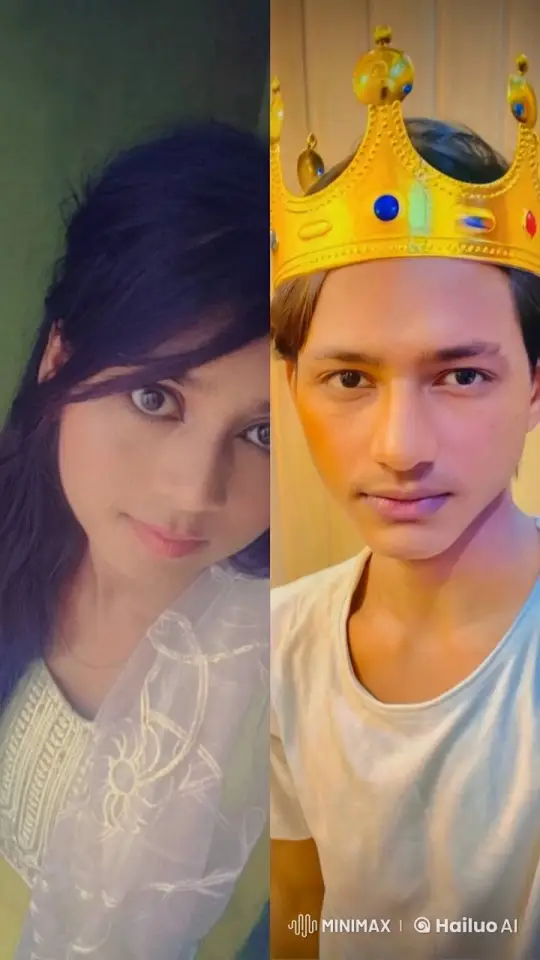 Couple's Tender and Respectful Kiss in a Split-Screen Video – AI Generated Video | Hailuo AI