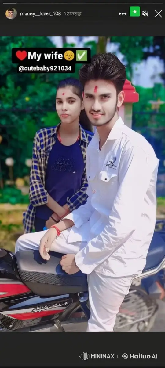 Couple Shares Intimate Moment by Motorbike in Nature – AI Generated Video | Hailuo AI