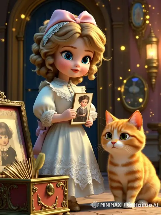 Animated Doll and Cat in Enchanted, Nostalgic Setting – AI Generated Video | Hailuo AI