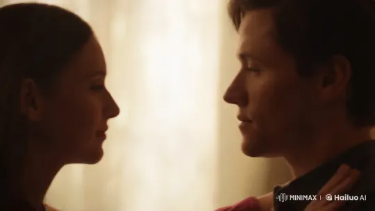 Intimate Kiss Captured in Artistic Cinematography – AI Generated Video | Hailuo AI