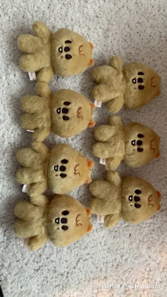 Eight Plush Bears Play Joyfully in Two Rows – AI Generated Video | Hailuo AI