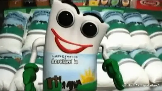 Animated Milk Carton's Playful Sip Turns Explosive – AI Generated Video | Hailuo AI