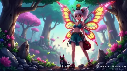 Enchanted Forest Dance with Fairy, Owl, and Cat – AI Generated Video | Hailuo AI