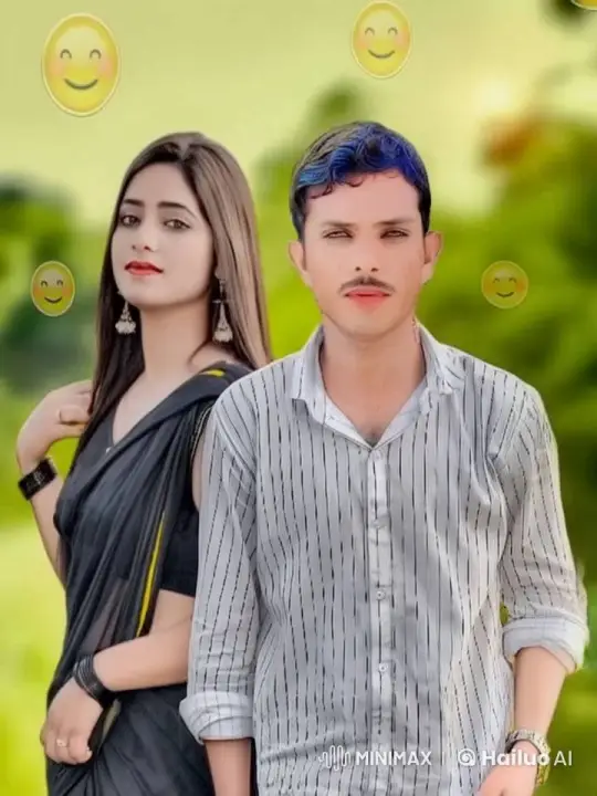 Live2D Animation: Couple with Floating Emojis – AI Generated Video | Hailuo AI