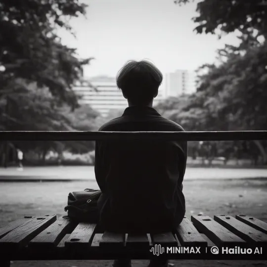 Solitary Journey: A Person Walks Away in Tranquil Park – AI Generated Video | Hailuo AI
