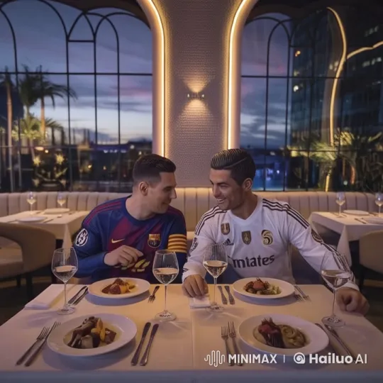 Football Fans Enjoy Dinner in Modern Restaurant – AI Generated Video | Hailuo AI