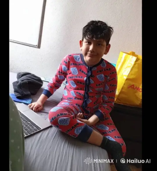 Affectionate Moment Between Boy and Woman in Bedroom – AI Generated Video | Hailuo AI