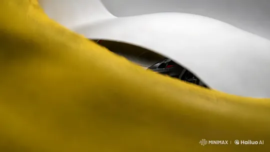Yellow Tornado Transforms into White Nissan 370z – AI Generated Video | Hailuo AI