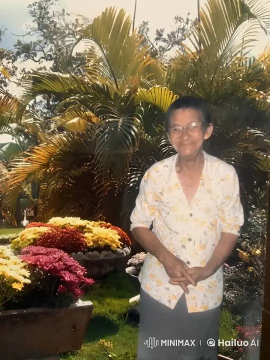 Elderly Woman Enjoying Peaceful Garden Scene – AI Generated Video | Hailuo AI