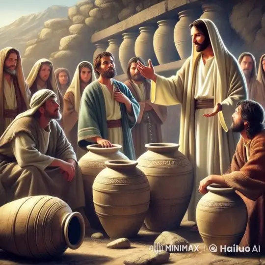 Ancient Men Discussing Around Stone Structure – AI Generated Video | Hailuo AI