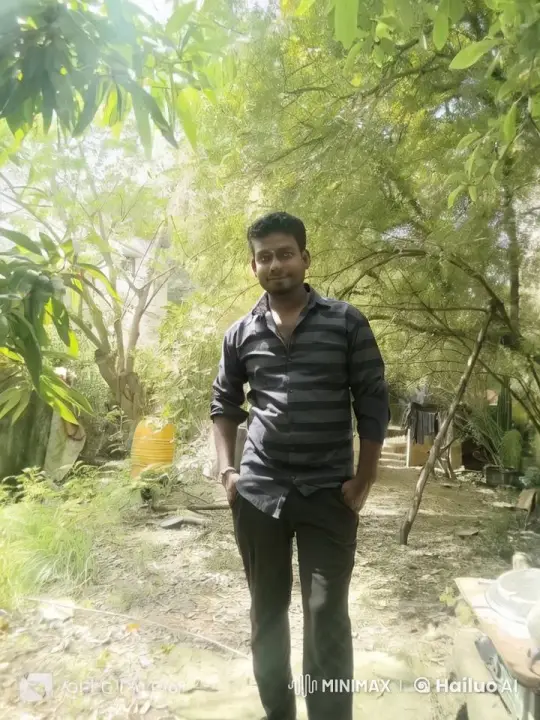 Man Enjoying Serenity in a Lush Garden – AI Generated Video | Hailuo AI