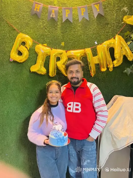 Couple Shares Affectionate Moment at Birthday Celebration – AI Generated Video | Hailuo AI