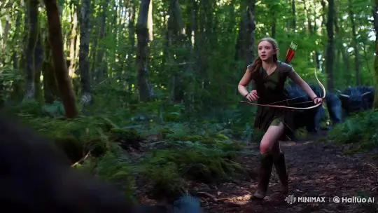 Elven Girl Evades Monster in Lush Forest Chase – AI Generated Video | Hailuo AI