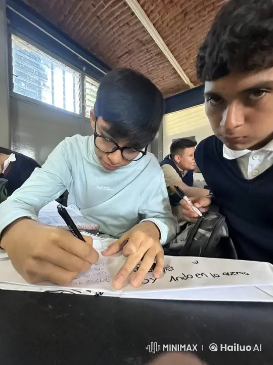 Two Students Share a Moment of Affection in a Classroom – AI Generated Video | Hailuo AI