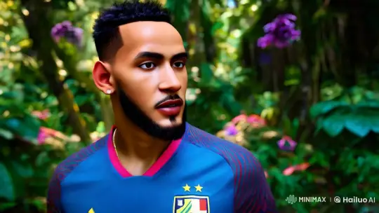 Neymar in Lush Rainforest with Colorful Parrot – AI Generated Video | Hailuo AI