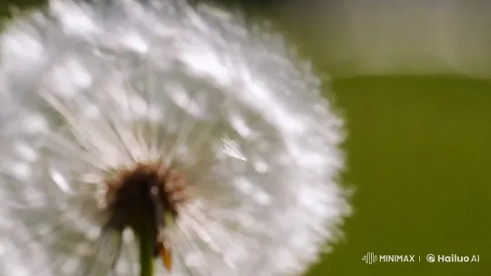 Dandelion Seed Drifts in Slow Motion – AI Generated Video | Hailuo AI