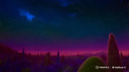 Magical Star Emerges in Disney-Pixar's Starry Night – AI Generated Video | Hailuo AI