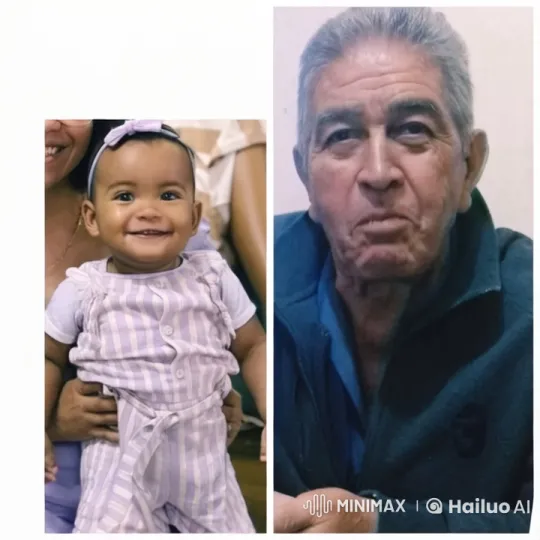 Joyful Baby Meets Reflective Elder in Family Connection – AI Generated Video | Hailuo AI