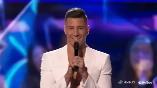 America's Got Talent: Performer Transforms into Yeti Amidst Visuals – AI Generated Video | Hailuo AI