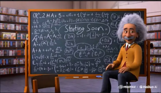 Scientist Prepares for Presentation in a Library – AI Generated Video | Hailuo AI