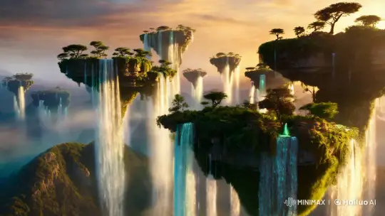 Floating Islands: A Dreamy Cinematic Panorama – AI Generated Video | Hailuo AI