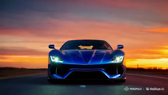 Futuristic Sports Car Transforms into Elegant Robot – AI Generated Video | Hailuo AI