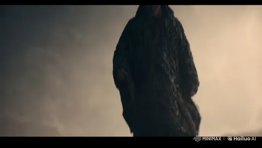 Mysterious Cloaked Figure Approaches in Ethereal Setting – AI Generated Video | Hailuo AI