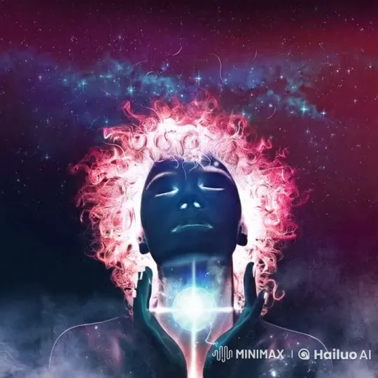 Cosmic Being Conjures and Merges Black Holes – AI Generated Video | Hailuo AI