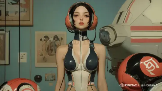 Futuristic Dancer Enacts Energetic Funky Routine – AI Generated Video | Hailuo AI