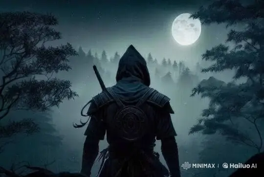Mystical Forest Journey by Moonlit Night – AI Generated Video | Hailuo AI