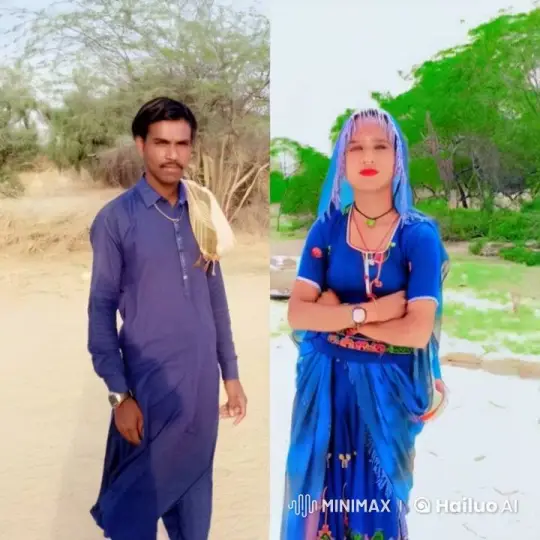 Contrasting Portraits: Desert and Greenery – AI Generated Video | Hailuo AI