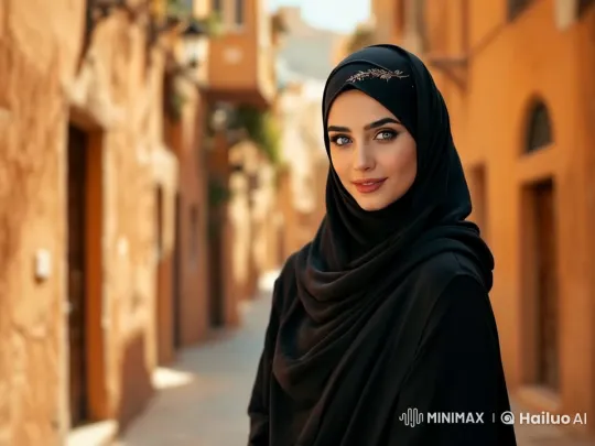 Woman in Hijab Showcases Live2D Animation's Beauty – AI Generated Video | Hailuo AI