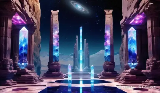 Atlantis Healing Teleportation and Galactic Council Panorama – AI Generated Video | Hailuo AI