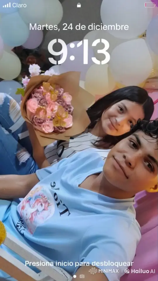 Young People Celebrating with Balloons and Flowers – AI Generated Video | Hailuo AI
