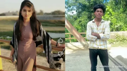 Young Couple's Intimate Moment in Split-Screen Video – AI Generated Video | Hailuo AI