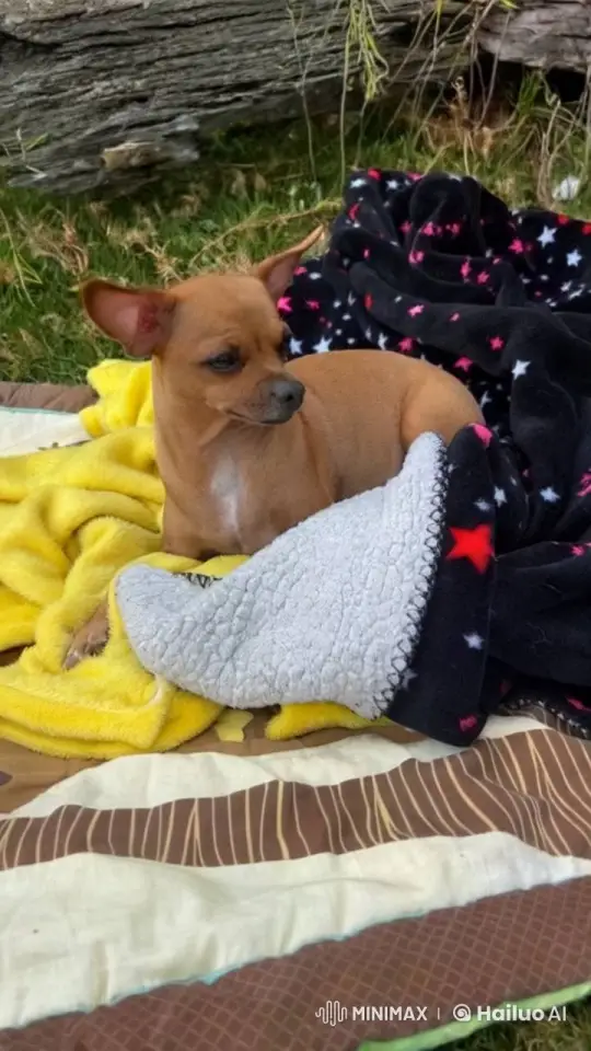 Animated Outdoor Birthday Celebration for a Small Dog – AI Generated Video | Hailuo AI