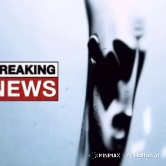 Abstract Background with Alien Figure and Breaking News – AI Generated Video | Hailuo AI