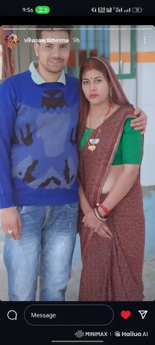 Couple in Traditional Attire Poses for Photo – AI Generated Video | Hailuo AI