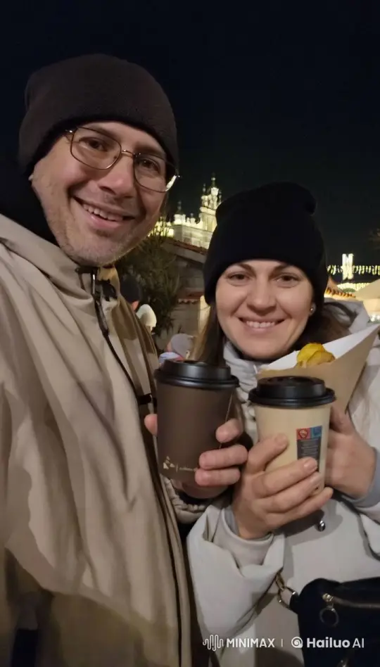 Winter Night Romance with Festive Background – AI Generated Video | Hailuo AI