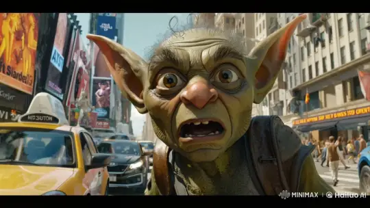 Goblin Dances Whimsically on City Street – AI Generated Video | Hailuo AI