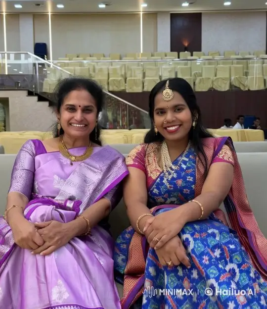 Joyful Bond Between Two Women in Traditional Attire – AI Generated Video | Hailuo AI