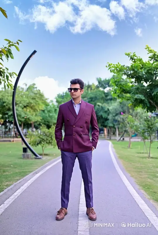 Italian Man Strolls, Converses in Park with Grace – AI Generated Video | Hailuo AI