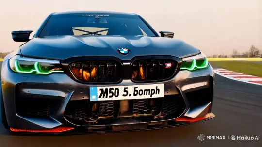 BMW M5 Competition: Showcasing Power and Precision – AI Generated Video | Hailuo AI
