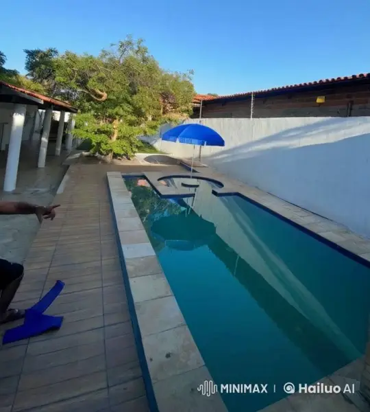 Tranquil Morning Poolside with Serene Reflections – AI Generated Video | Hailuo AI