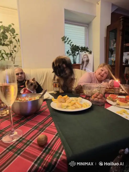 Dog Surprises Family by Firing Rifle at Dinner – AI Generated Video | Hailuo AI