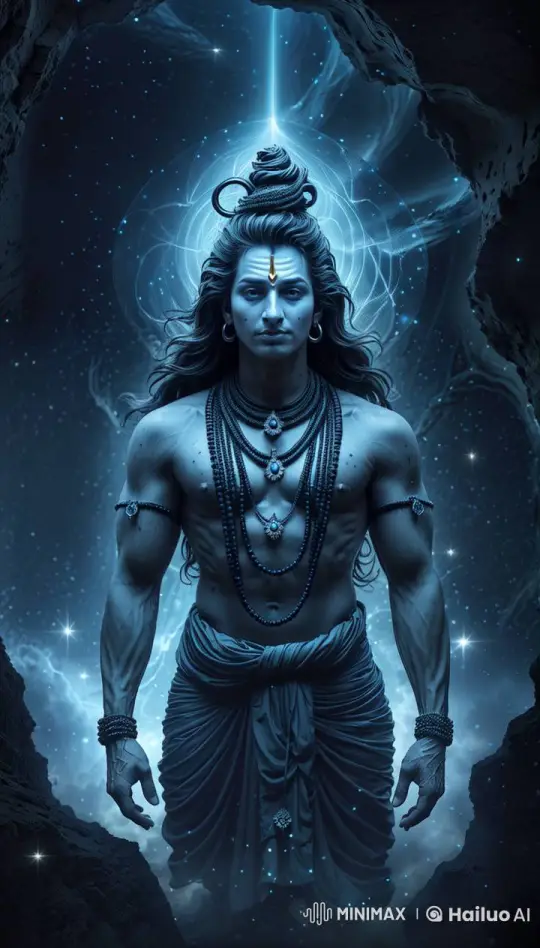 Cosmic Figure Calls Out in Majestic Animated Scene – AI Generated Video | Hailuo AI